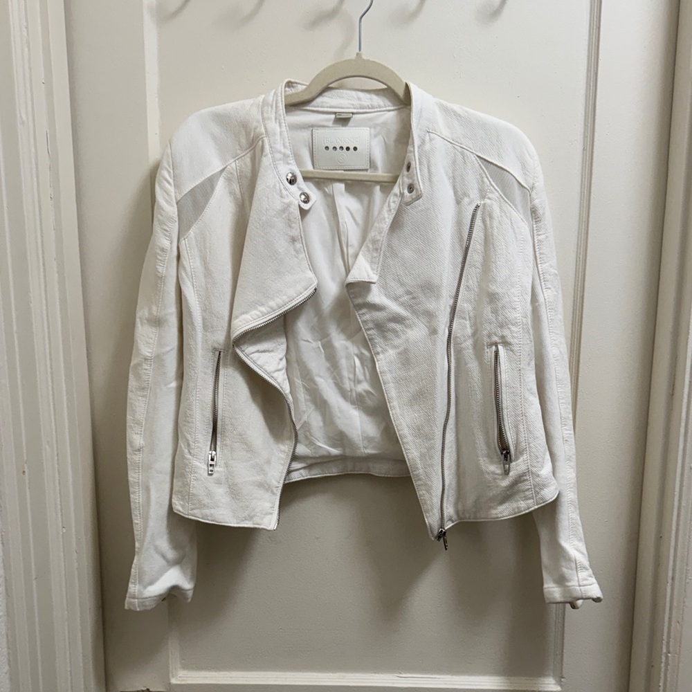 Blank NYC Women's Cream Bomber Jacket